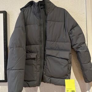 Men's Gray Puffer Jacket